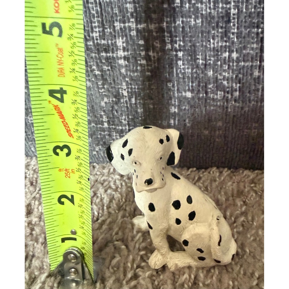 Vintage Dalmatian Puppy Figurine Sitting Dog Statue 3.5" - Picture 5 of 6